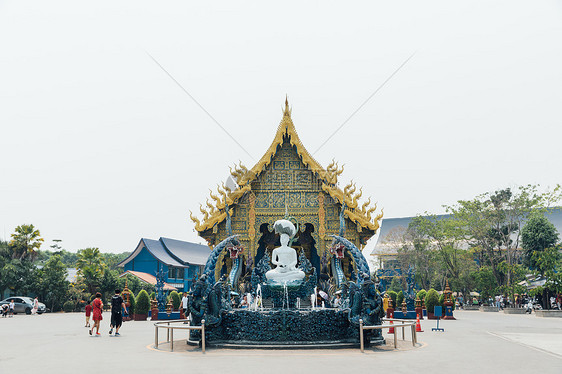 泰国蓝庙建筑图片