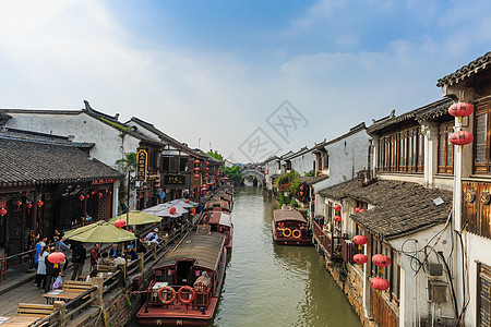 苏州老城苏州山塘街历史文化景区背景