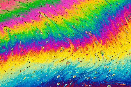 泡沫彩虹五颜六色的背景高清图片