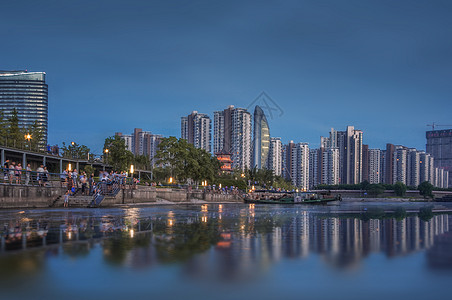 安徽城市芜湖夜景背景