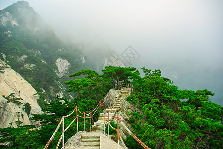 雾路大别山天堂寨景区风光背景