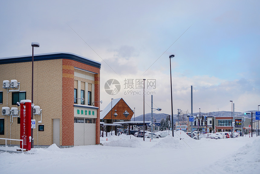 北海道富良野街道街景图片