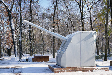 潘菲洛夫28勇士纪念公园武器展示背景图片