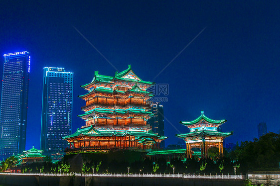 南昌地标滕王阁夜景图片