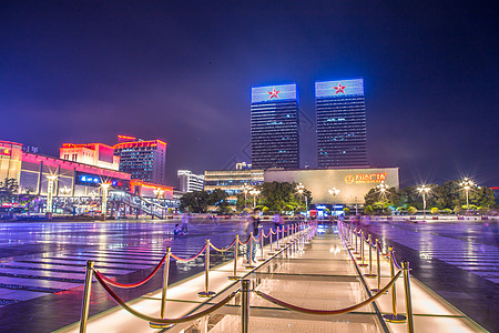 南昌八一纪念馆南昌八一广场夜景背景