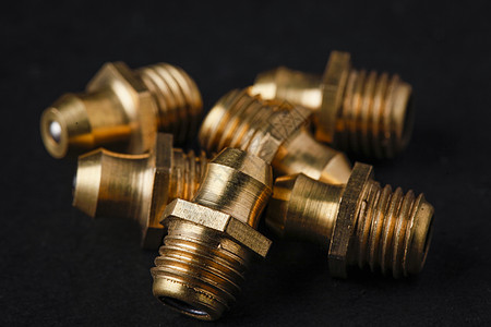铜芯水管配件全铜水管连接件背景