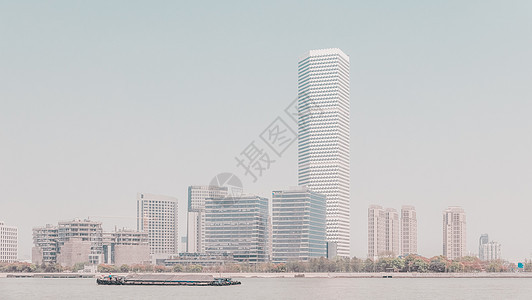 上海江边现代建筑群图片