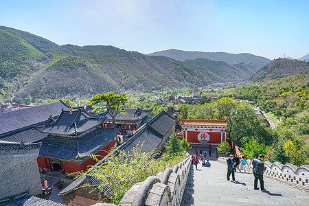 五台山塔院寺5A景区高清图片素材