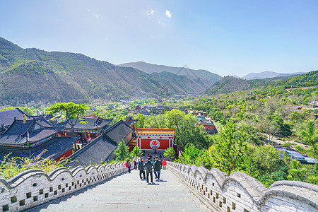 山西山五台山塔院寺背景