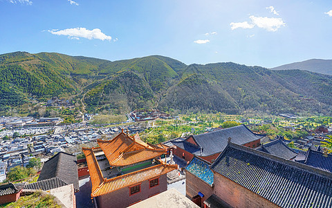 五台山塔院寺寺庙高清图片素材