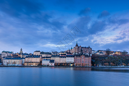斯德哥尔摩日出城市风光图片