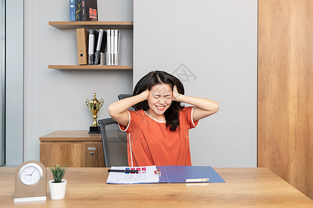 女性职场压力高清图片