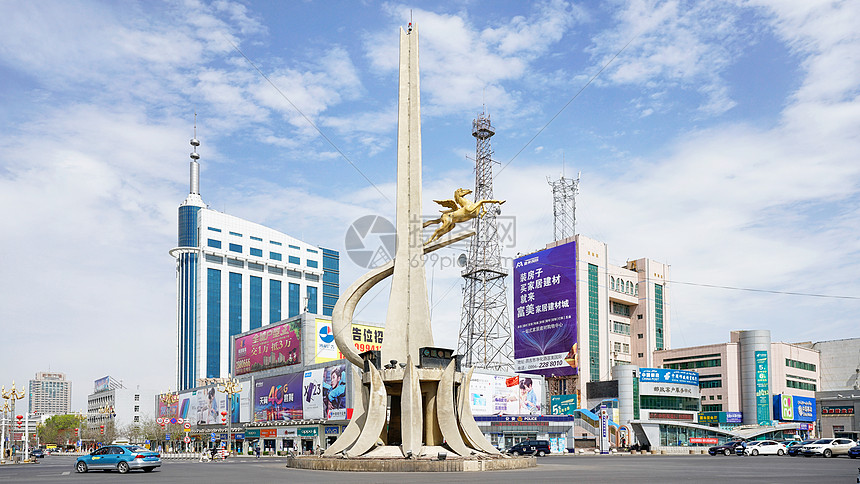 昌吉回族自治州cbd街景