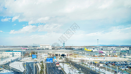 日本北海道新千岁机场背景