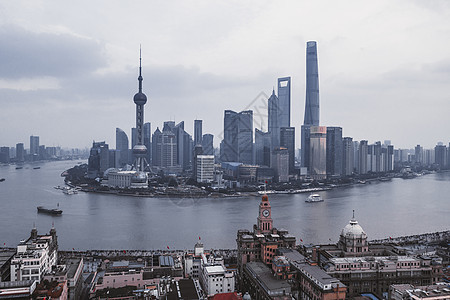 上海黄浦江畔外滩建筑城市高清图片素材