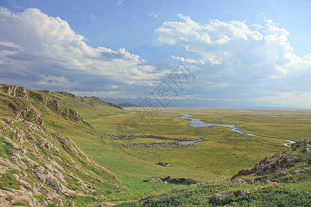 红原大草原新疆巴音布鲁克大草原背景