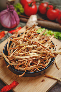 黄花菜干农家黄花菜高清图片