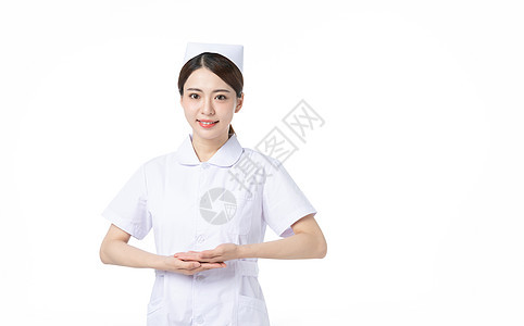 女性护士形象背景图片
