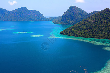 仙本那珍珠岛背景图片