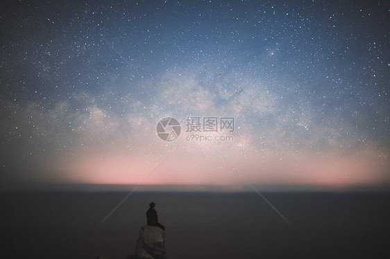 海岛星空图片