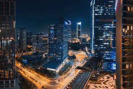 夜景建筑商业街景观高清图片