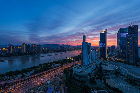 夜景建筑群图片