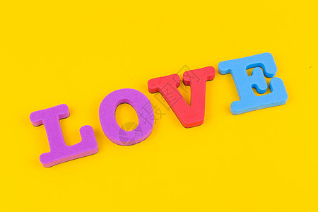 母婴互动卡通字创意字母背景love背景