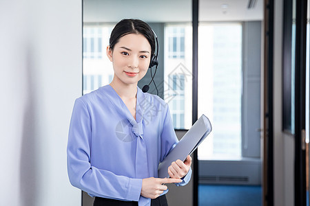 商务女性客服服务高清图片素材