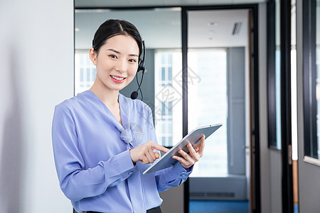 商务女性客服人物高清图片素材