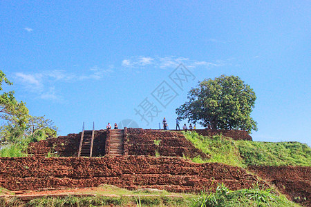 斯里兰卡文化斯里兰卡狮子岩古代遗址背景