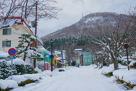 北海道函馆街景日本函馆街景背景