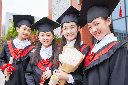 小学生毕业照背景图片