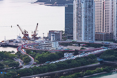 厦门城市风光背景