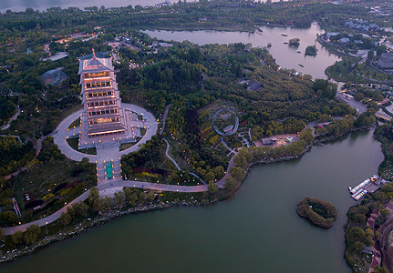 西安浐灞湿地公园图片