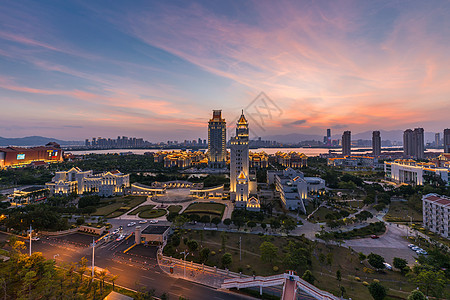 美丽厦门厦门美丽的集美大学背景