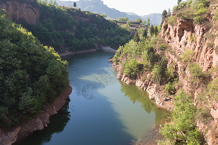 郑州伏羲大峡谷风光图片素材