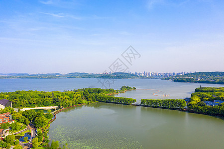 田园风景新农村度假村田园自然风光湖景背景