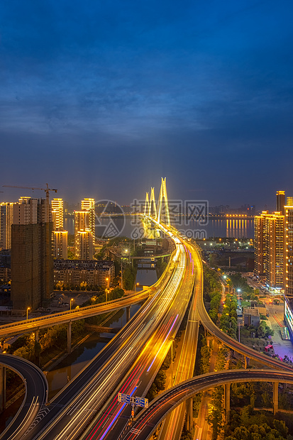 武汉城市夜景风光图片