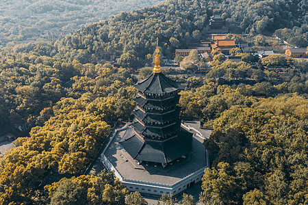 雷峰塔近景图片