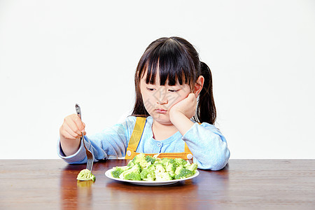 儿童厌食孩子挑食高清图片