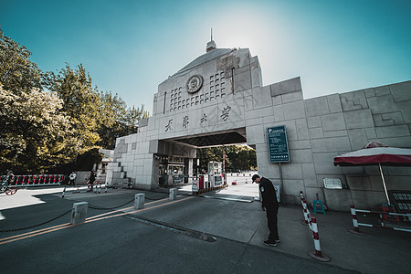 天津大学校门背景