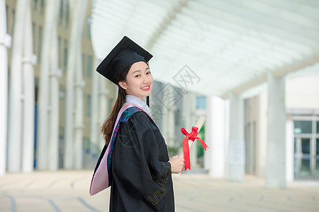 毕业季BANNER大学毕业生美女背景