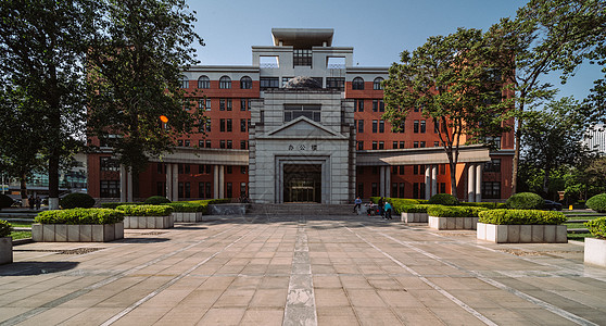 南开大学办公楼背景图片