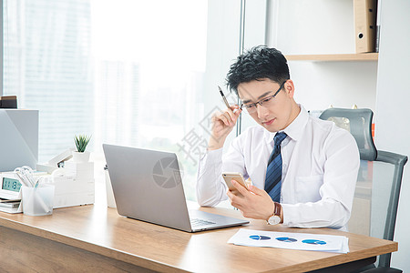 职场男性商务男性工作办公背景