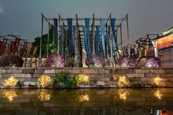 浙江乌镇古镇夜景图片