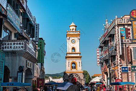 广州骑楼浙江横店影视城 广州街背景