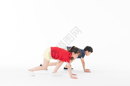 运动儿童起跑高清图片