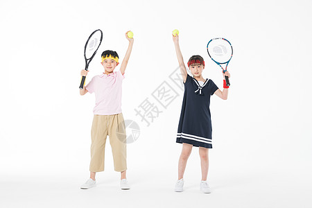 网球儿童图片