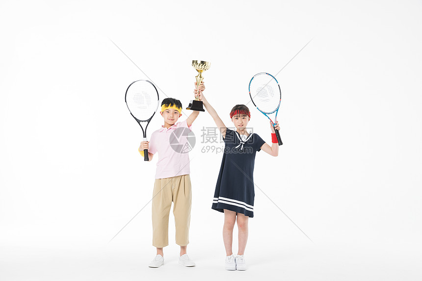 网球儿童图片