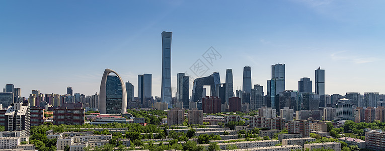 俯瞰建筑北京国贸地标建筑背景